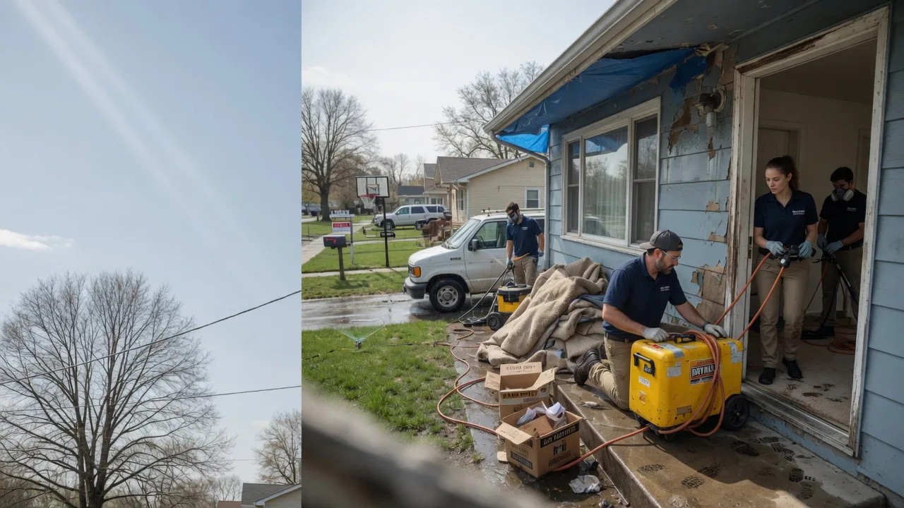 Basement Flood Cleanup in New Vienna, OH near me